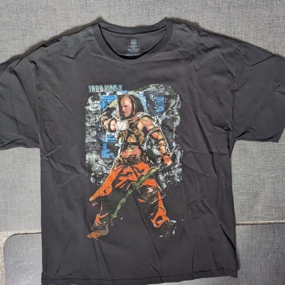 Iron Man 2 Villain Ivan Vanko Black T-shirt XL